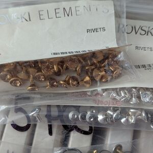 Swarovski Gold and Silver Rivets